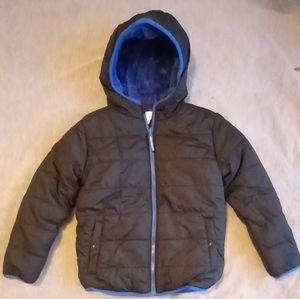 ❄️NWT-BOYS Cat & Jack Reversible Puffer Jacket size M(8/10)Color BLACK/ BLUE